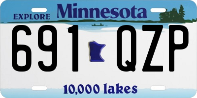 MN license plate 691QZP