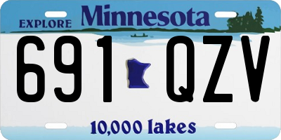 MN license plate 691QZV