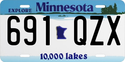 MN license plate 691QZX
