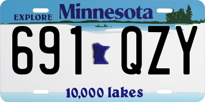 MN license plate 691QZY