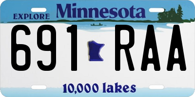 MN license plate 691RAA