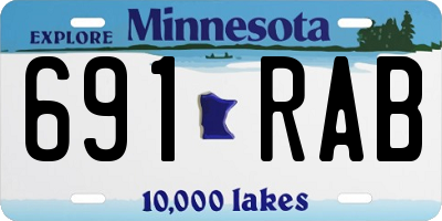 MN license plate 691RAB