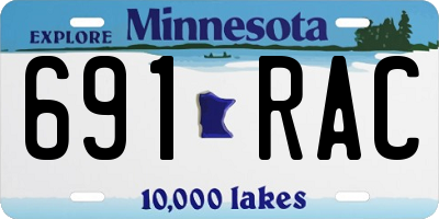 MN license plate 691RAC