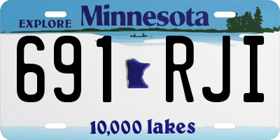 MN license plate 691RJI