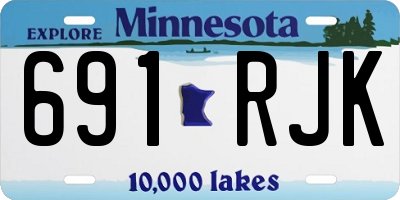 MN license plate 691RJK