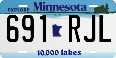 MN license plate 691RJL
