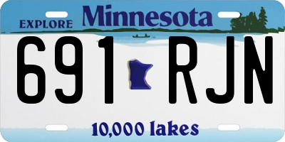 MN license plate 691RJN