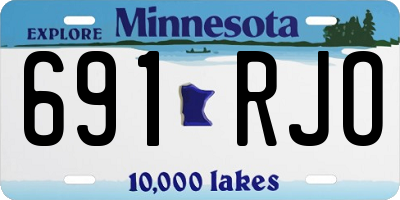 MN license plate 691RJO