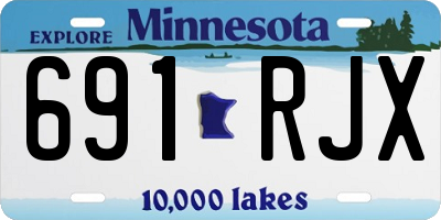 MN license plate 691RJX