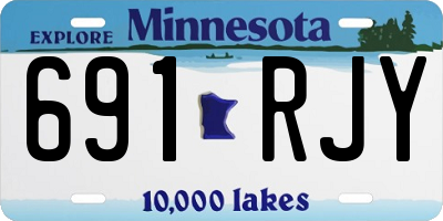 MN license plate 691RJY