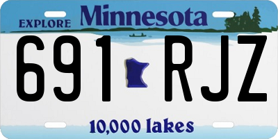 MN license plate 691RJZ