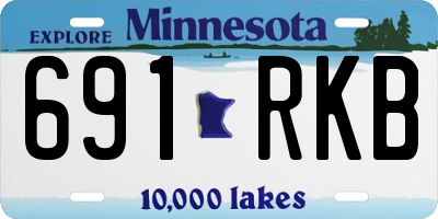 MN license plate 691RKB