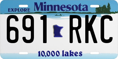 MN license plate 691RKC