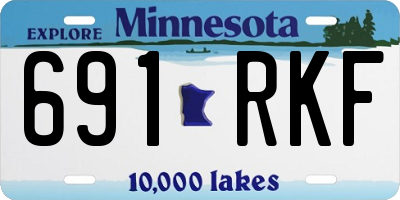 MN license plate 691RKF