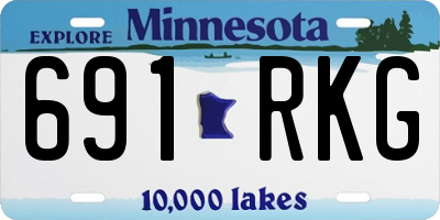 MN license plate 691RKG