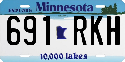 MN license plate 691RKH