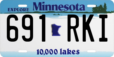 MN license plate 691RKI
