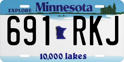 MN license plate 691RKJ