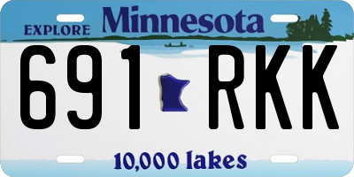 MN license plate 691RKK