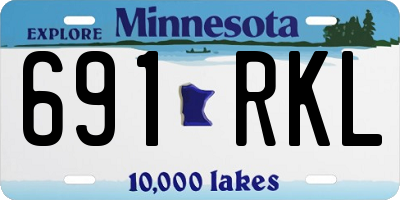 MN license plate 691RKL