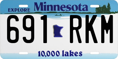 MN license plate 691RKM