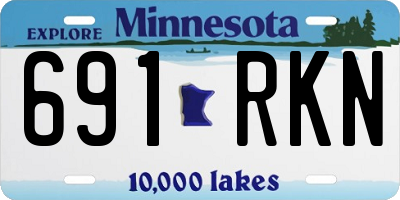 MN license plate 691RKN
