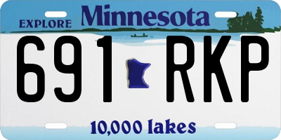 MN license plate 691RKP
