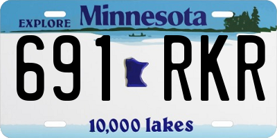 MN license plate 691RKR