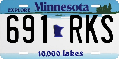 MN license plate 691RKS