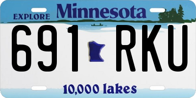 MN license plate 691RKU