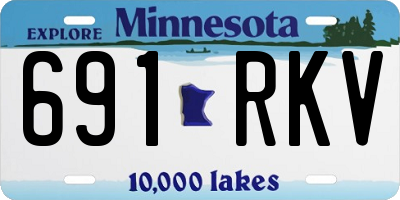 MN license plate 691RKV