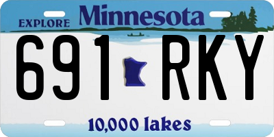MN license plate 691RKY