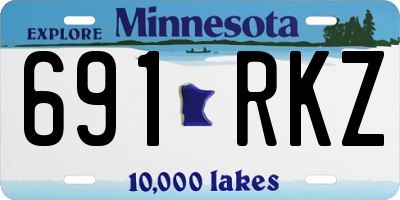 MN license plate 691RKZ