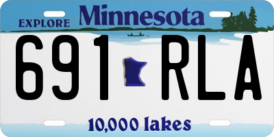 MN license plate 691RLA