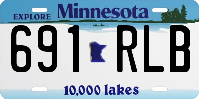 MN license plate 691RLB
