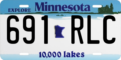 MN license plate 691RLC