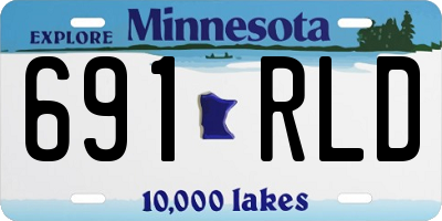 MN license plate 691RLD