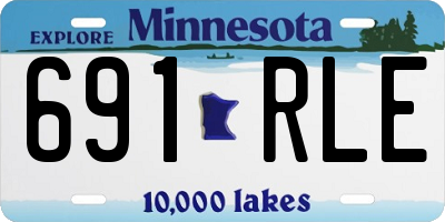 MN license plate 691RLE