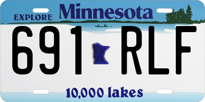 MN license plate 691RLF