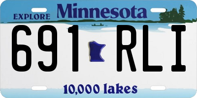 MN license plate 691RLI