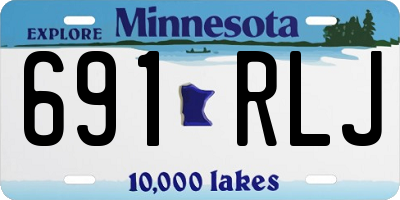 MN license plate 691RLJ