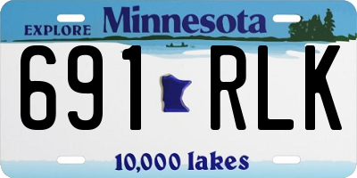 MN license plate 691RLK