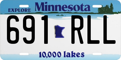 MN license plate 691RLL