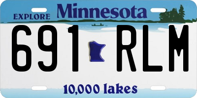 MN license plate 691RLM