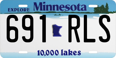MN license plate 691RLS