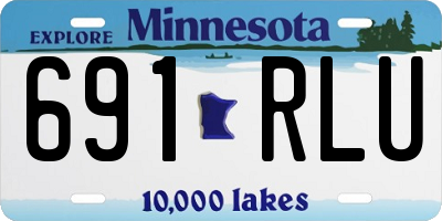 MN license plate 691RLU