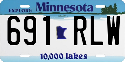 MN license plate 691RLW