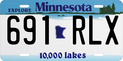 MN license plate 691RLX