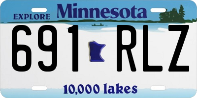 MN license plate 691RLZ
