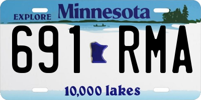MN license plate 691RMA